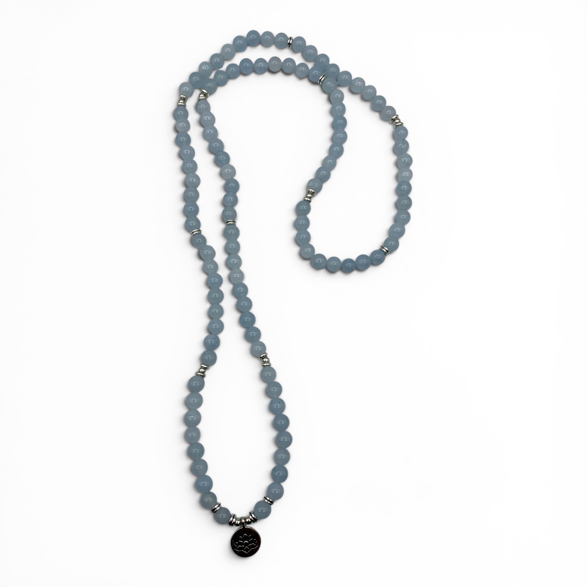 Mala - Chalcedony (Blue) $50